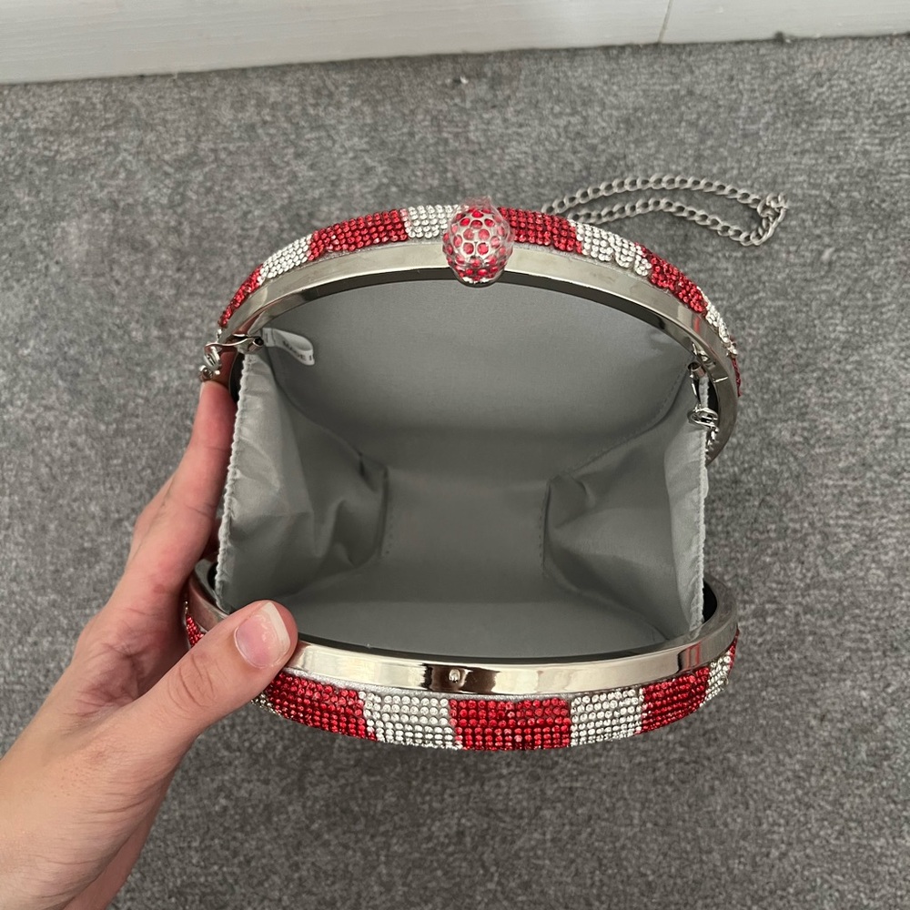 Peppermint Rhinestone Purse - Picture 2 of 3
